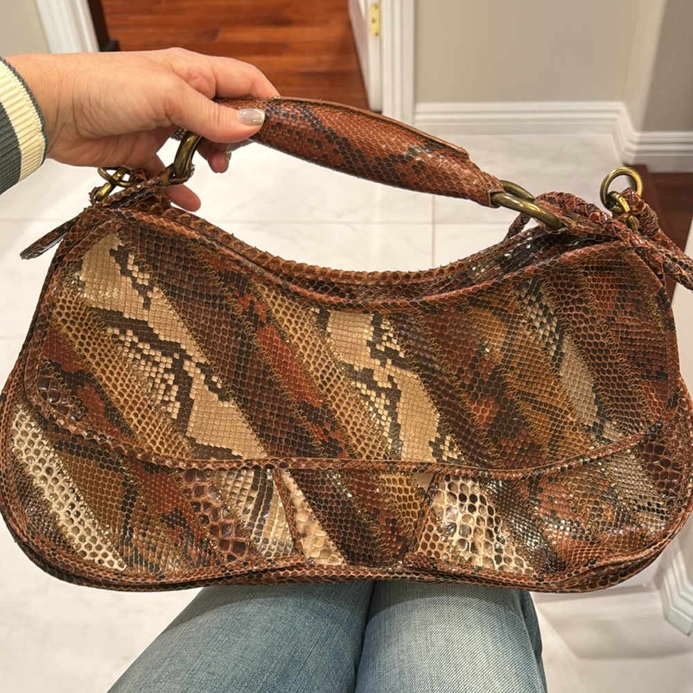 Costume national exotic skin bag nwot